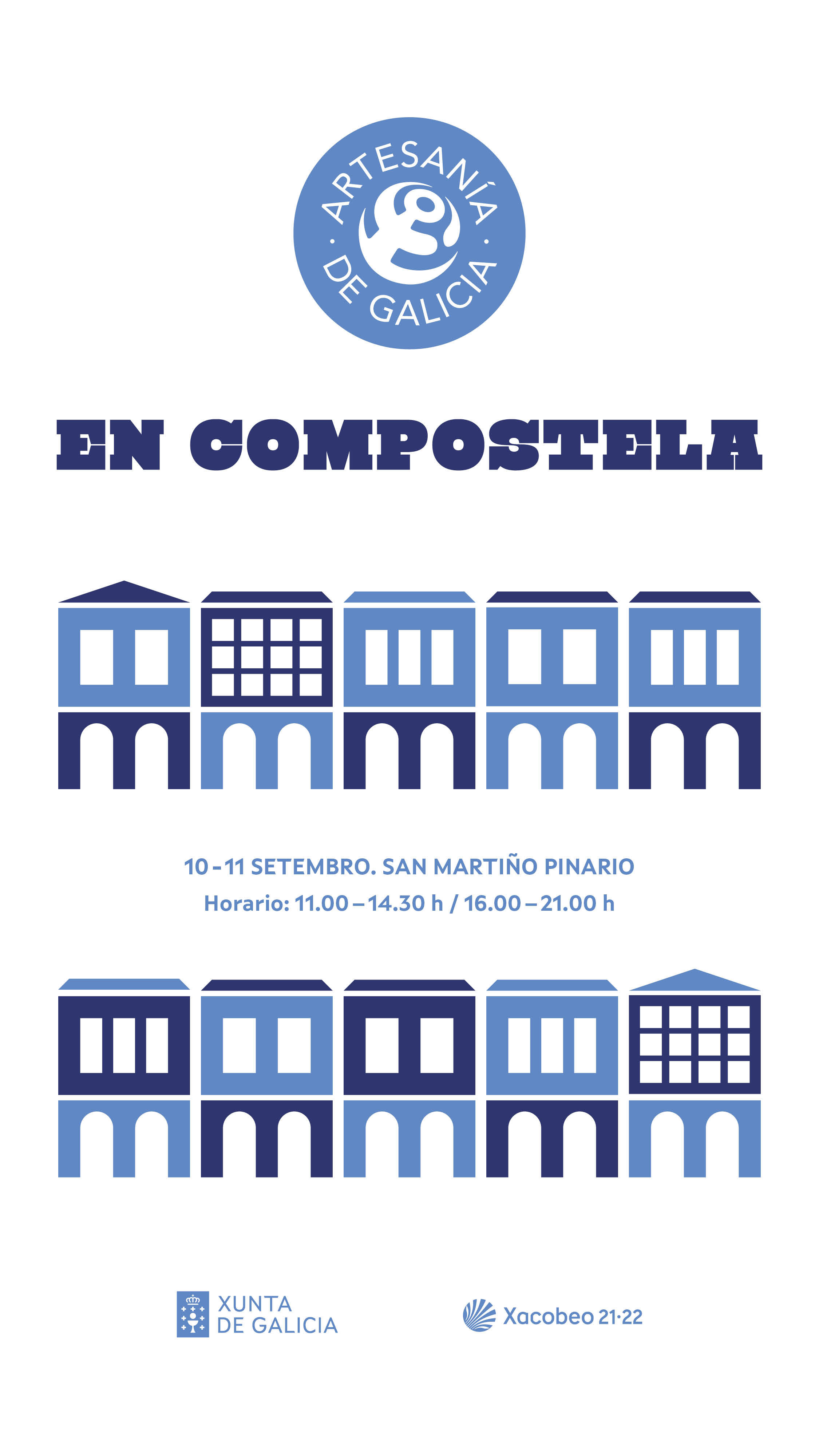 Cartel Artesanía de Galicia en Compostela 2022