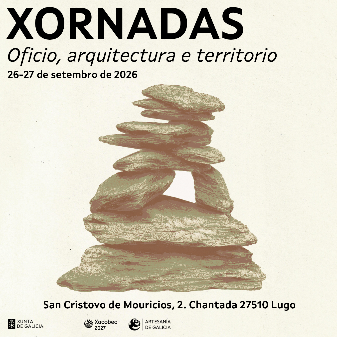 Cartel Xornadas Oficio, arquitectura e territorio